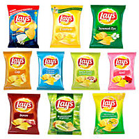 Lays чипсы (ассортимент) 70г 25шт
