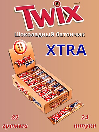 M.Twix Xtra шоколадный батончик 82г 