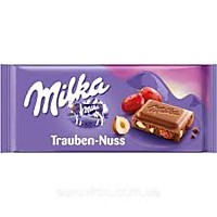 Шоколад Milka Raisins&Hezelnuts 100г 
