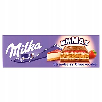 Шоколад Milka! MMMAX Cheesecake&Strawberry 300г