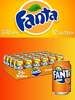 Fanta Orange напиток газированный б/а ж/б  0,33л (Германия)